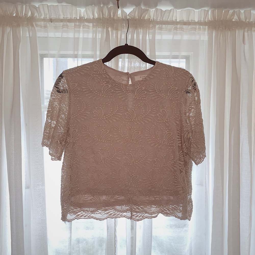 Cropped Lace Shirt